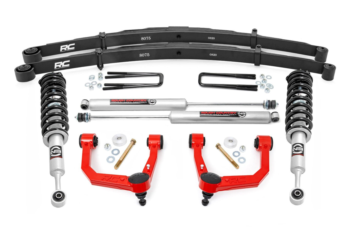 3.5 Inch Lift Kit | Red UCA | N3 Struts | Toyota Tacoma 2WD/4WD (2005-2023)