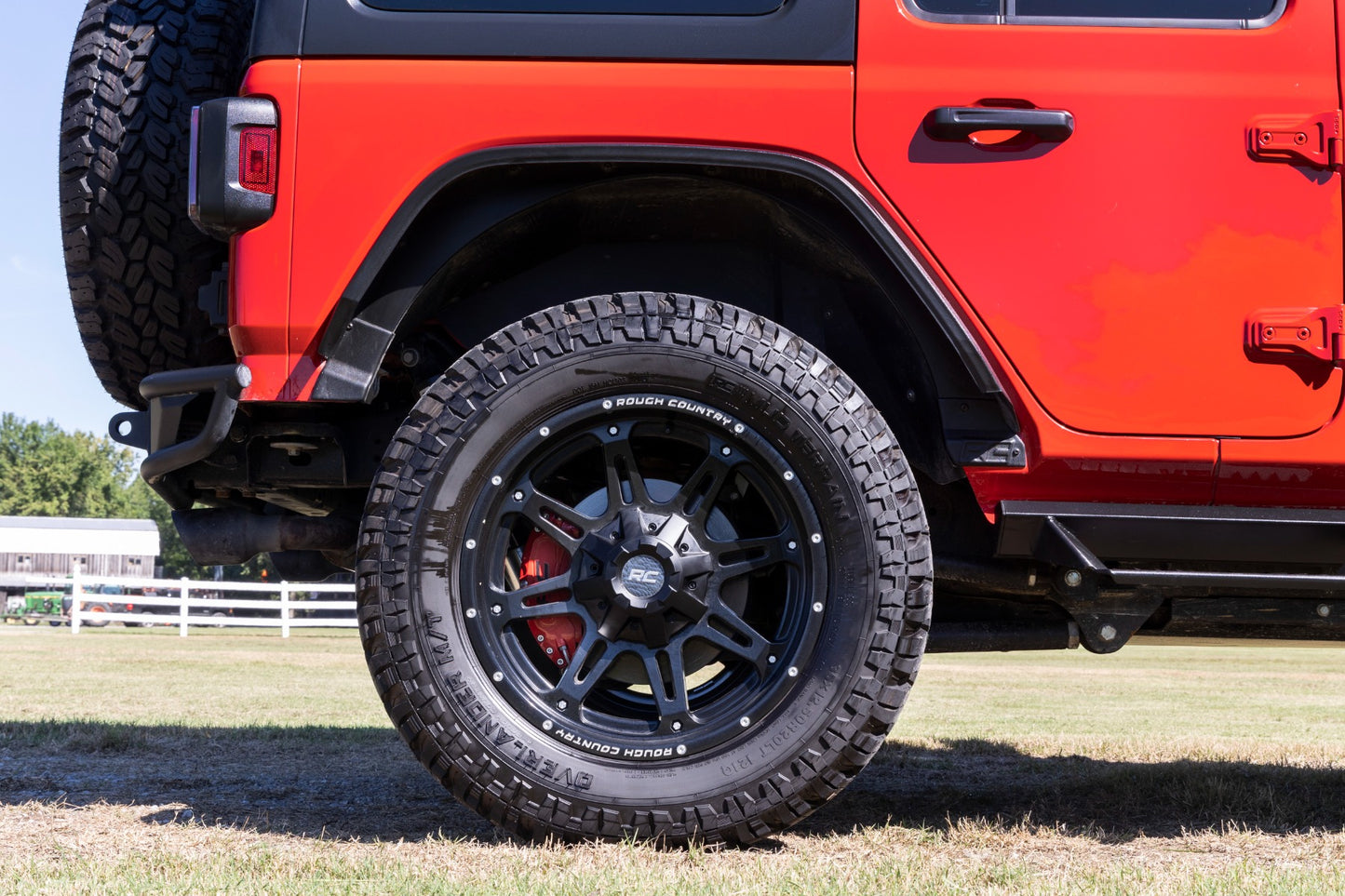 Caliper Covers | Rear | Red | Non-Sport | Jeep Wrangler JL (21-24)/Wrangler Unlimited (18-25)