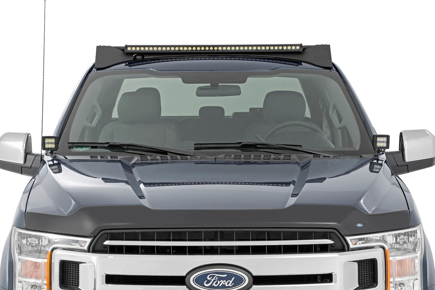 LED Light Kit | Ditch Mount | 2" Black Pair | Flood | Ford F-150 (15-25)/F-150 Lightning (22-25)