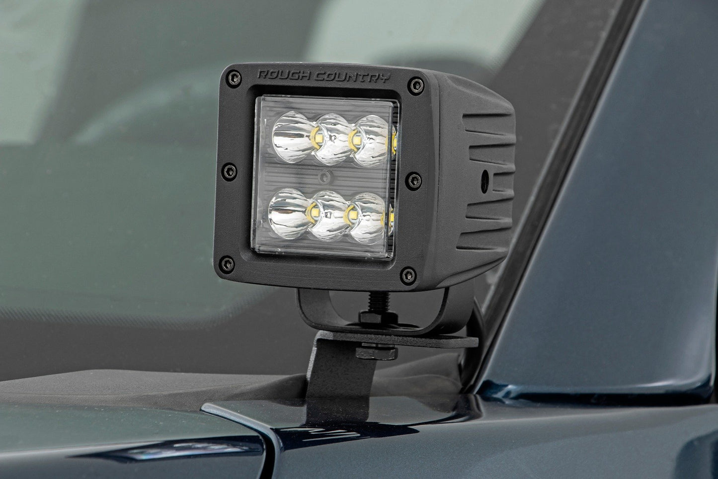 LED Light Kit | Ditch Mount | 2" Black Pair | Flood | Ford F-150 (15-25)/F-150 Lightning (22-25)