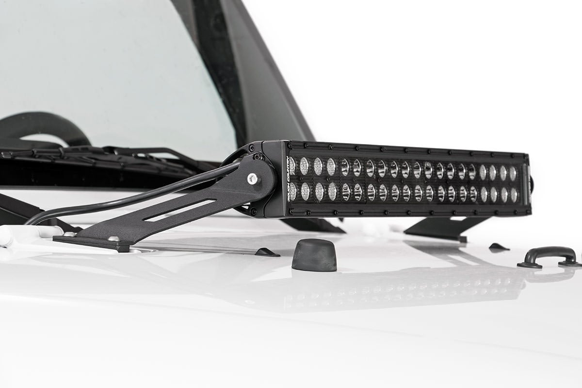 LED Light Mount | Hood | 20" | Jeep Wrangler JK/Wrangler Unlimited (07-18)