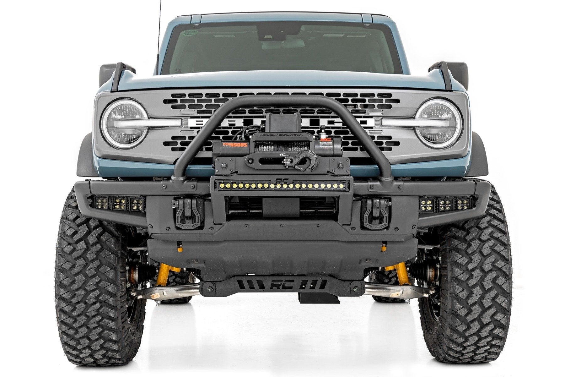 LED Light Kit | Fog Mount | Triple 2" Black Pair | Spot/Flood | Ford Bronco (21-25)