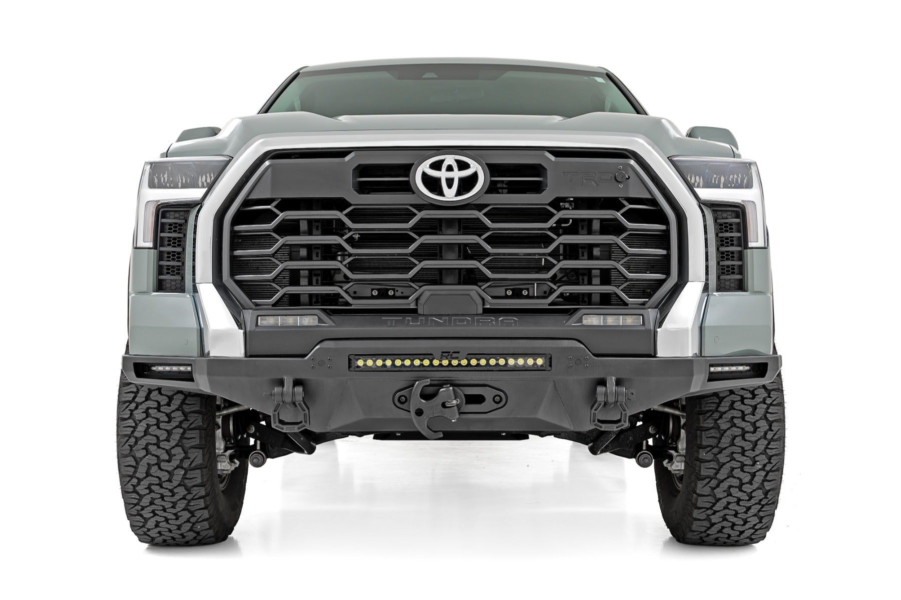 Hybrid Front Bumper | 12000S | Blk LED w/ Amber DRL | Toyota Tundra (22-25)
