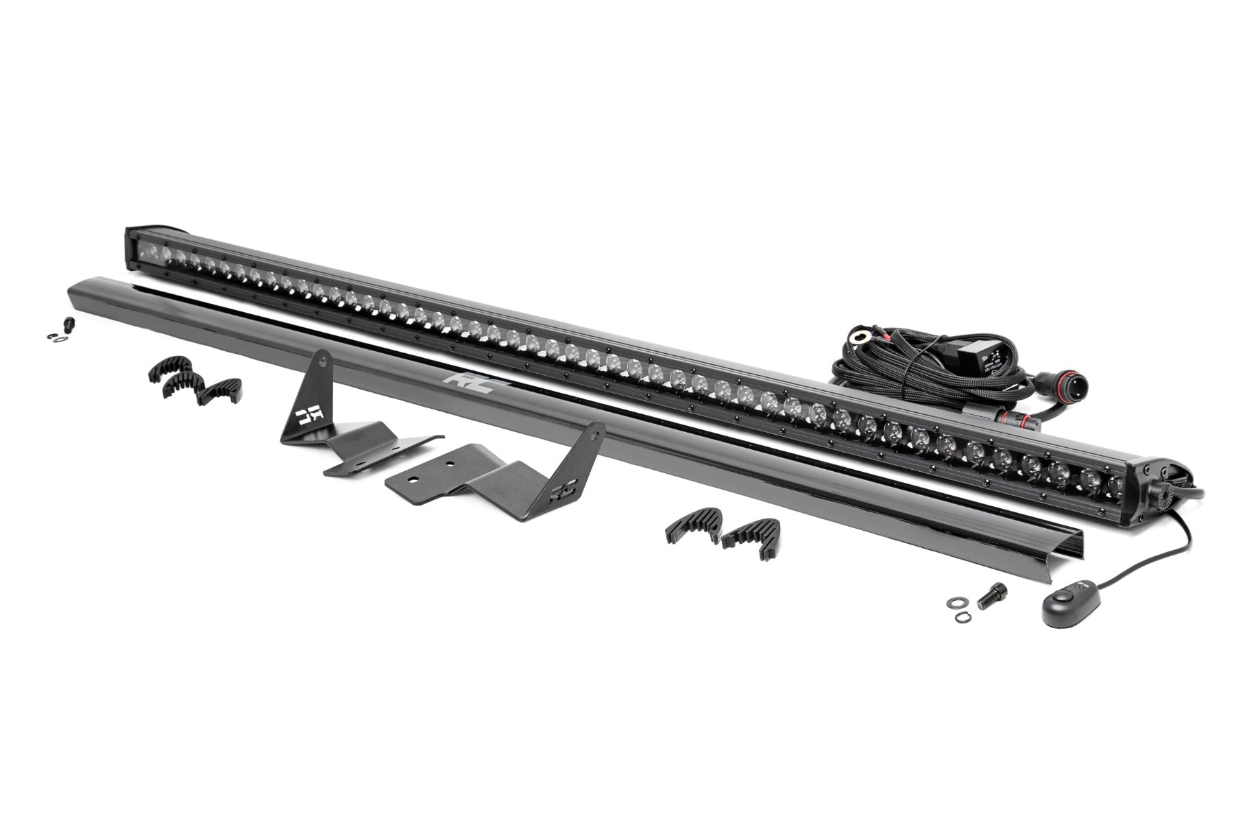 LED Light Kit | Upper Windshield | 50" Black Single Row | Ford Bronco (21-25)