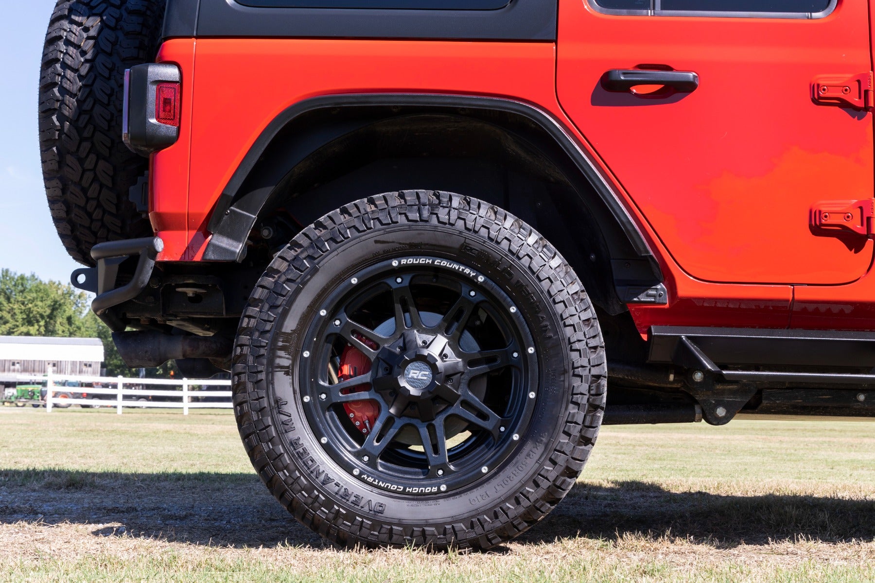 Caliper Covers | Rear | Red | Non-Sport | Jeep Wrangler JL (21-24)/Wrangler Unlimited (18-25) 