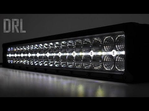 20 Inch Black Series LED Light Bar | Dual Row | Cool White DRL - Video