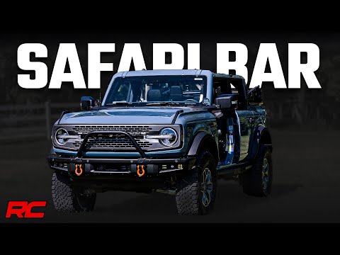 Safari Bar | 3" OSRAM (Quad) | Wide | OE Modular Steel | Ford Bronco (21-25) - Video