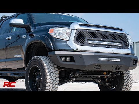 Mesh Grille | 30" Dual Row LED | Black | Toyota Tundra 2WD/4WD (2014-2017) - Video
