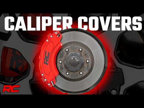 Caliper Covers | Rear | Red | Non-Sport | Jeep Wrangler JL (21-24)/Wrangler Unlimited (18-25)  - Video