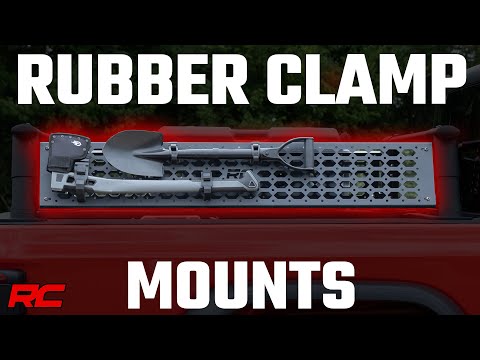 Rubber Molle Panel Clamp Kit | Universal | 1 3/4" - 2 1/2" | 1-Clamp - Video