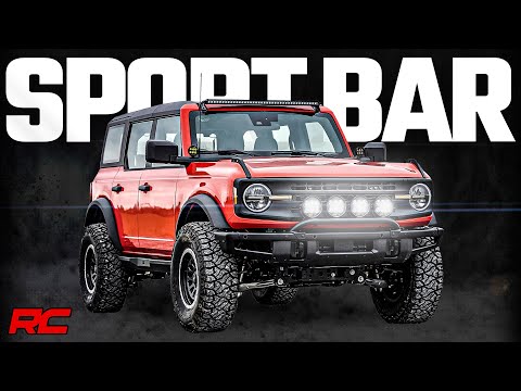 Light Bar Mount | 6.5 Inch Round LED (Quad) | OE Modular Steel | Ford Bronco (21-25) - Video