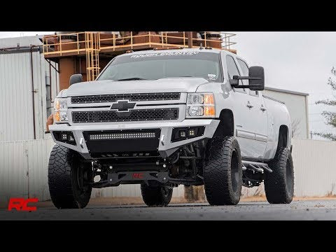 Mesh Grille | 12" Single Row LED Pair | Black | Chevy Silverado 2500 HD/3500 HD (11-14) - Video